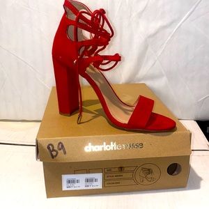 Red Charlotte Russe heels (worn once)
